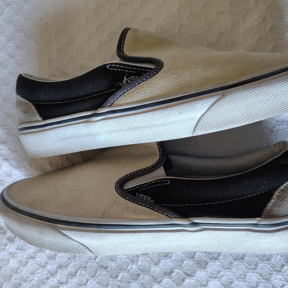 Vans Beige Slip-On Shoes Size Men And Women - Main Image